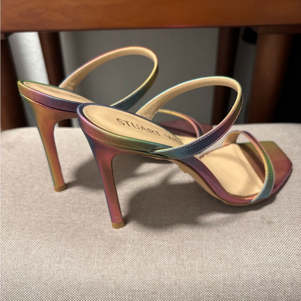 Stuart Weitzman Multicolor Strappy Heels - Picture 2 of 4